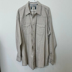 Panhandle Slim Rough Stock Pearl Snap Button Up Shirt XXL‎